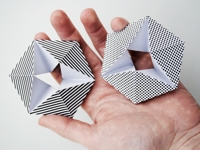 Mini-eco Black and White Kaleidocycles